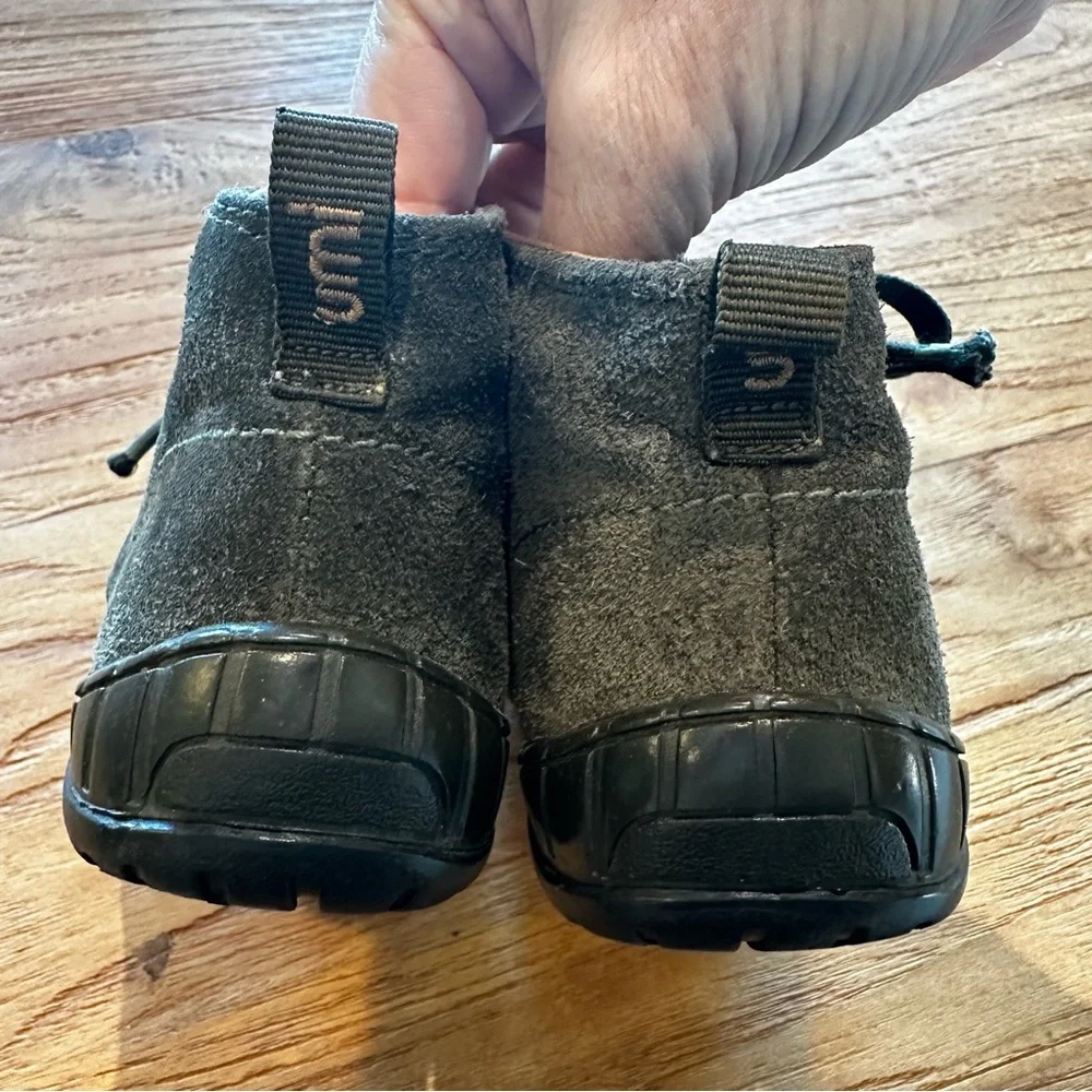 Umi Toddler Boys‎ Army Green Suede Leather Lace Up Rubber Toe Boots Booties 8.5